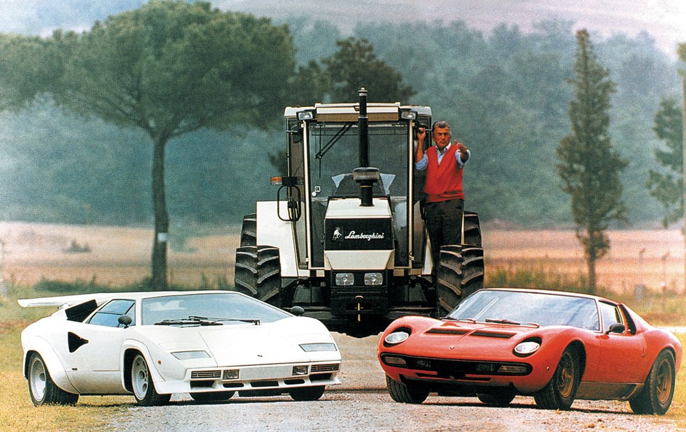 Muito antes de produzir automóveis, a Lamborghini já fazia tratores — Foto: Divulgação