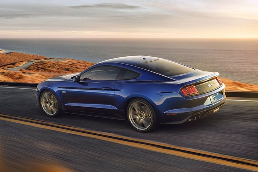 Esta é a imagem que ilustra o hotsite brasileiro do Mustang (Foto: Divulgação) — Foto: Auto Esporte