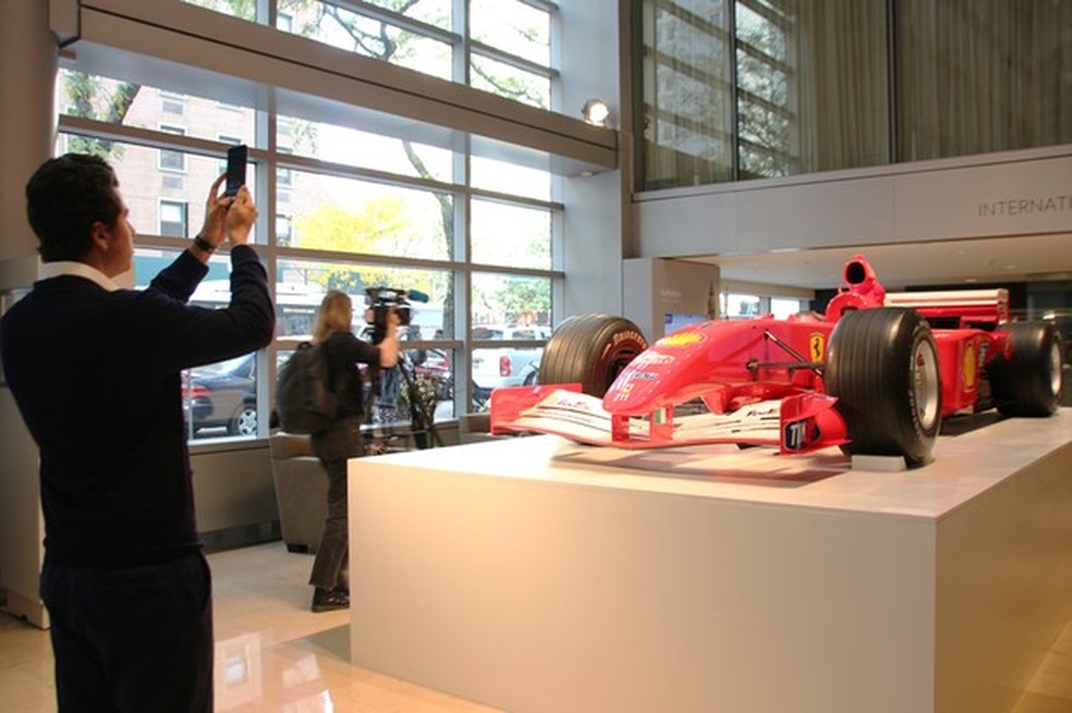 Ferrari de Schumacher é vendida por R$ 24,6 milhões em leilão nos EUA (Foto: Christina Horsten / DPA) — Foto: Auto Esporte
