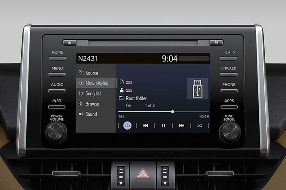 Multimídia de 7 polegadas inexplicavelmente não oferece as interfaces Android Auto e CarPlay (Foto: Divulgação) — Foto: Auto Esporte
