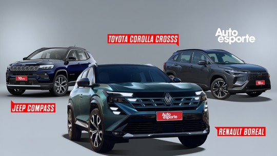 Renault Boreal: compare o SUV médio com Jeep Compass e Toyota Corolla Cross