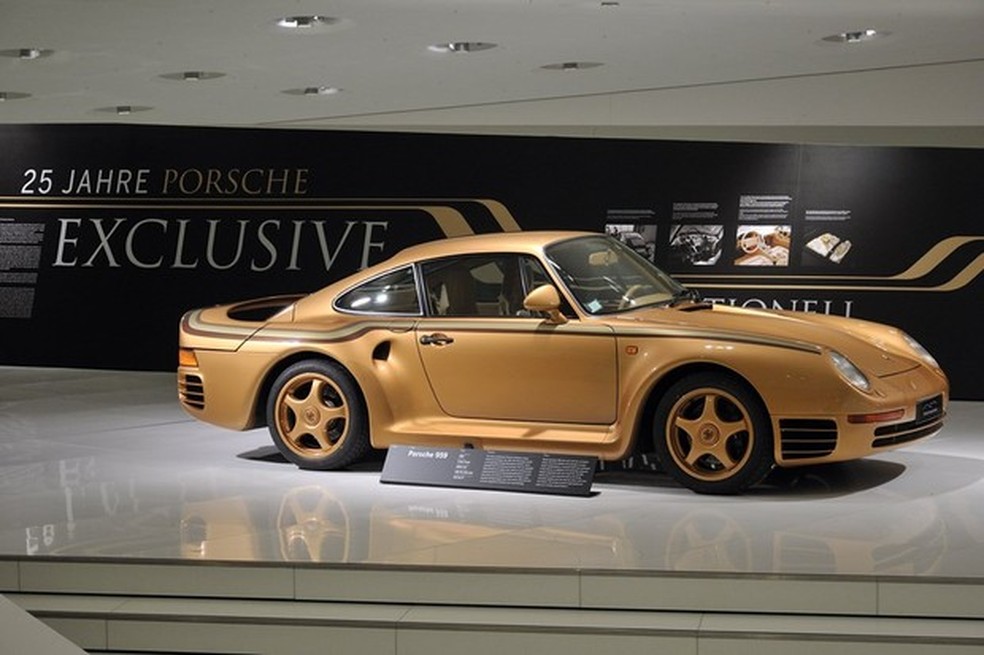 Porsche 959 dourado (Foto: Divulgação) — Foto: Auto Esporte
