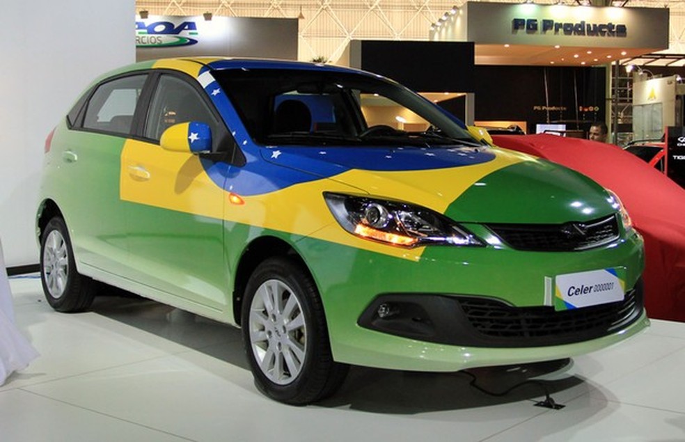 Chery Celer no Salão do Automóvel (Foto: Auto News Brasil) — Foto: Auto Esporte