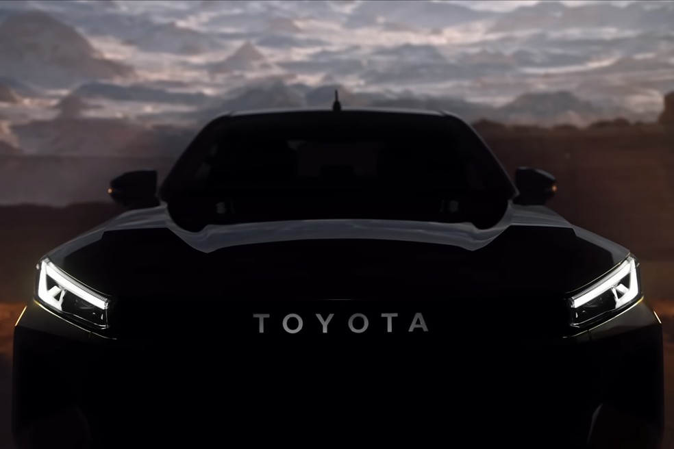 Nova Toyota Hilux terá faróis mais afilados e com pegada agressiva — Foto: Divulgação