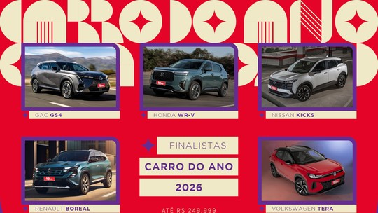 Carro do Ano 2026 divulga os finalistas em todas as categorias; confira