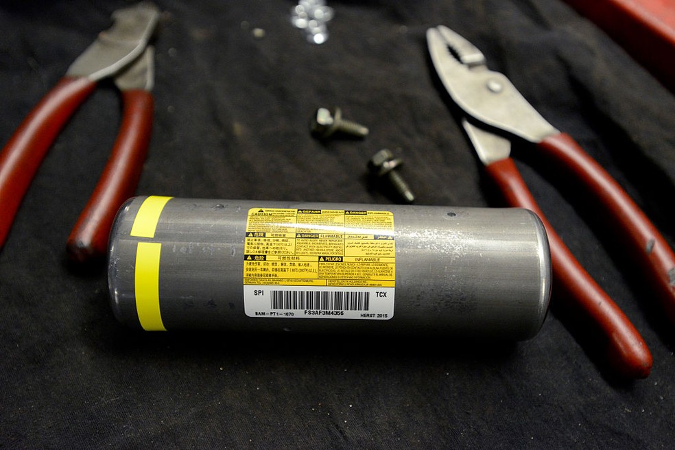 Infladores da Takata são pivô do recall que envolve 100 milhões de veículos no mundo — Foto: Getty Images