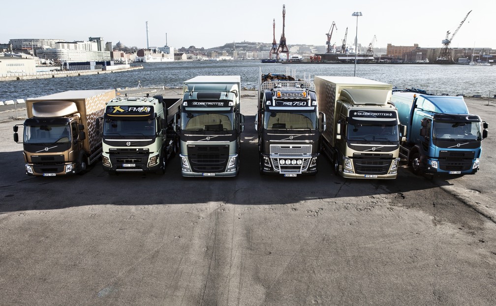 Linha de caminhões Volvo — Foto: Divulgação