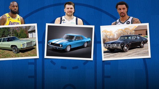 Jogadores da NBA trocam carros esportivos e SUVs modernos por modelos clássicos
