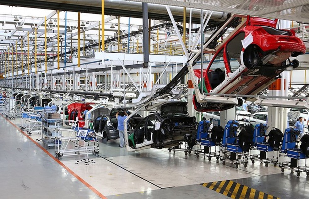 Fábrica da Volkswagen em Taubaté (SP) parou diversas vezes ao longo de 2022 — Foto: Auto Esporte