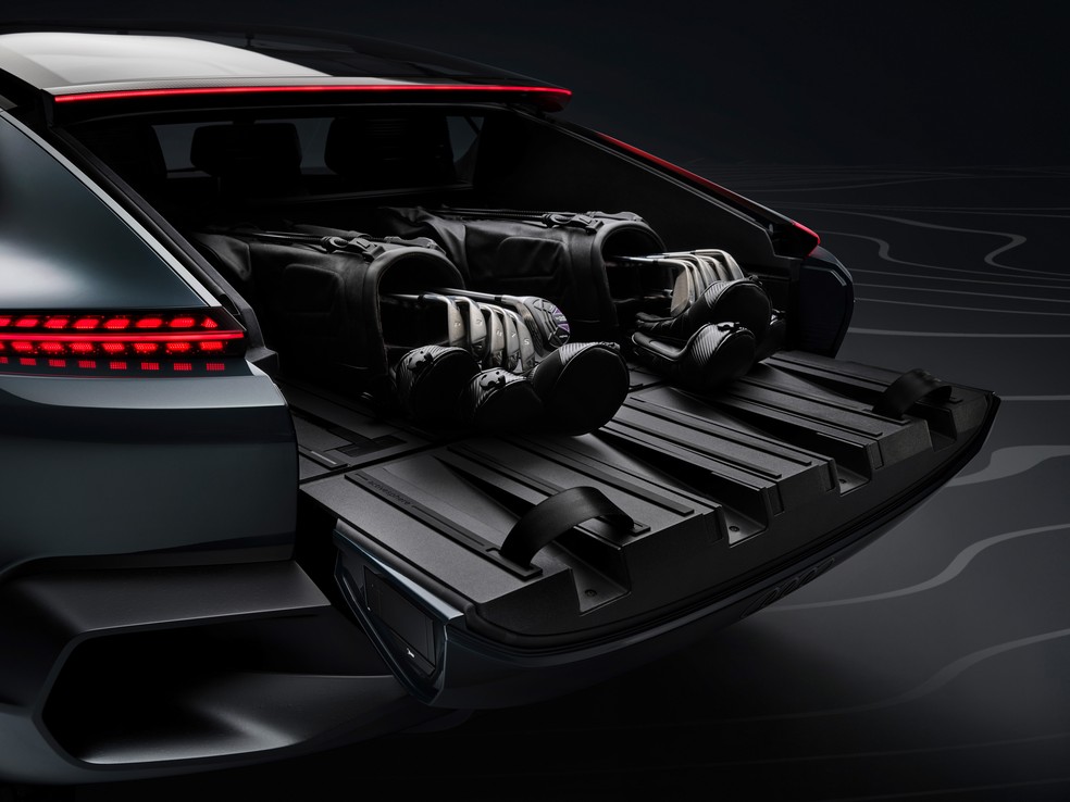 Detalhe da caçamba do Audi Activesphere — Foto: Divulgação