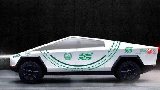 Polícia de Dubai anuncia que vai comprar a picape Cybertruck da Tesla
