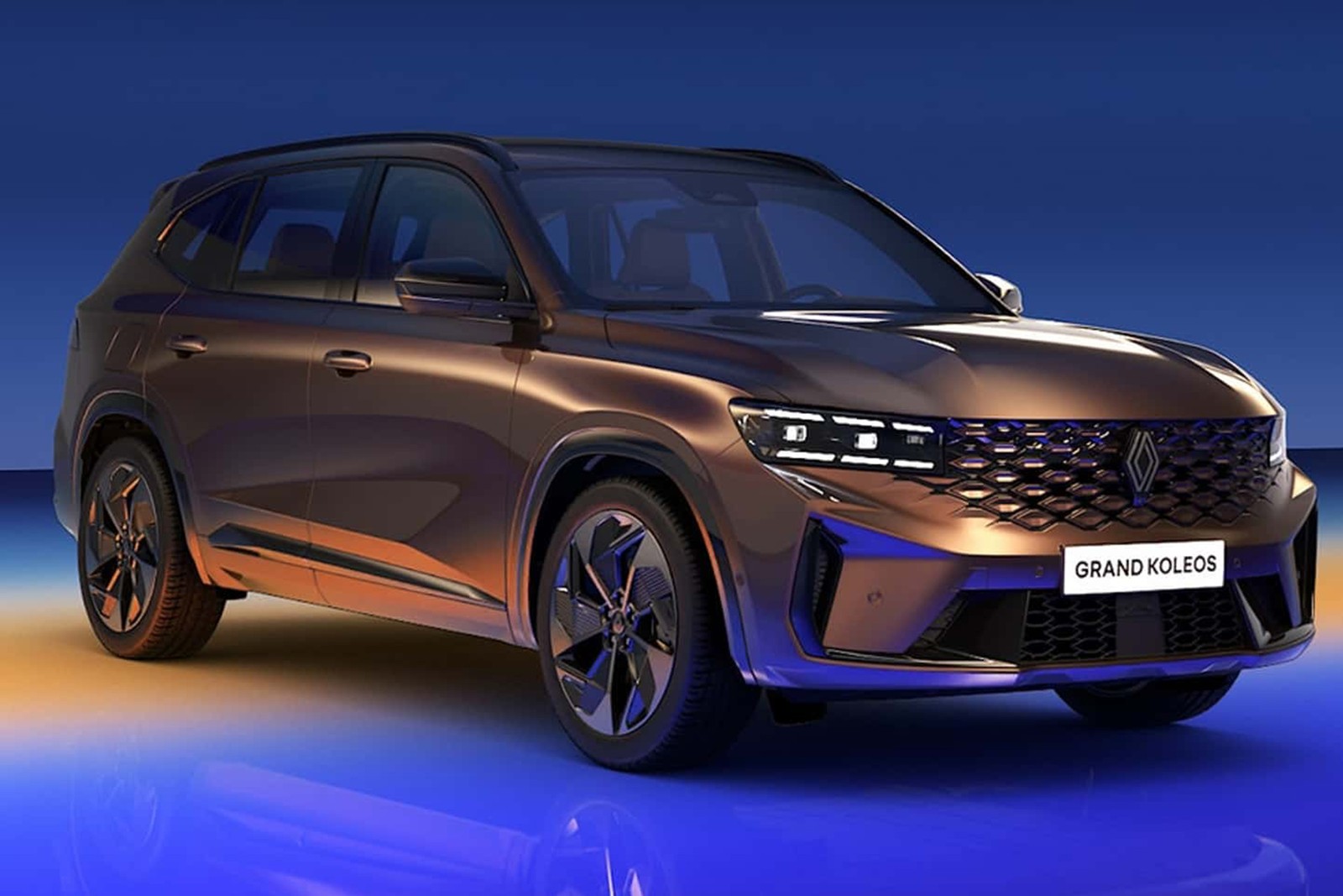 Renault Grand Koleos dianteira direita — Foto: Divulgação