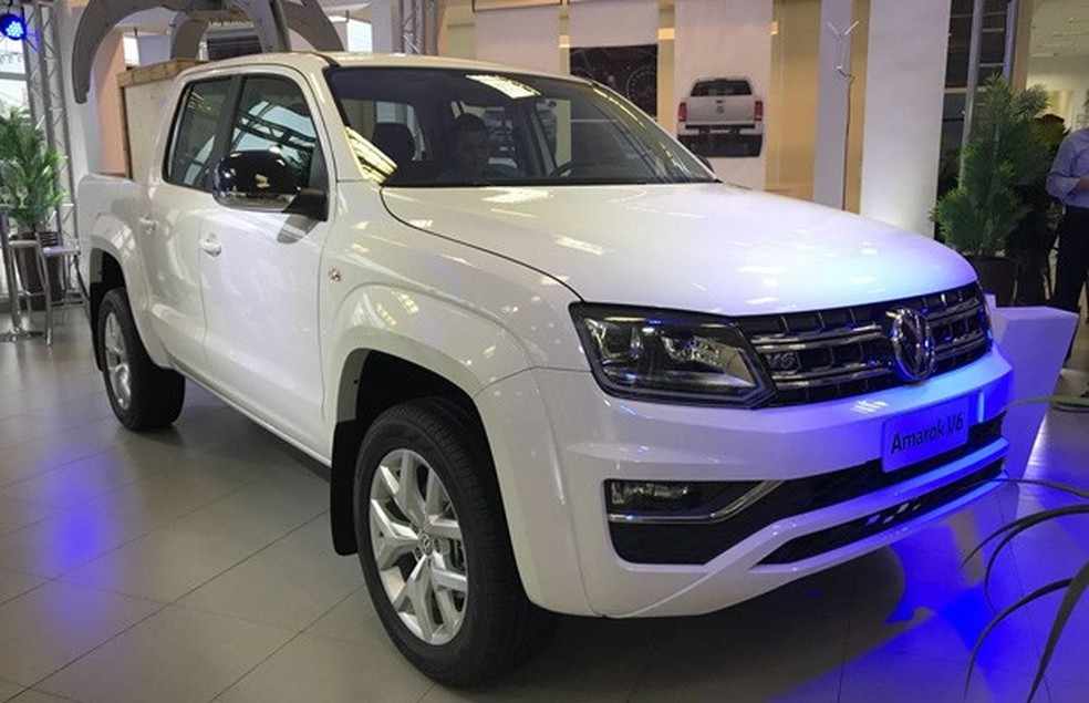 Voolkswagen Amarok V6 é apresentada no Brasil (Foto: Diogo Oliveira) — Foto: Auto Esporte