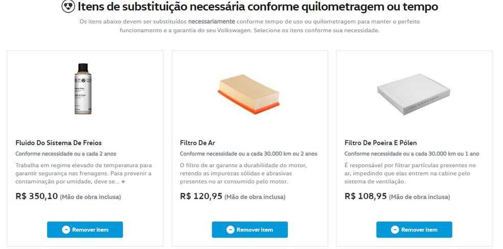 Marca deixa evidente a necessidade obrigatória dos itens para preservação da garantia — Foto: Divulgação