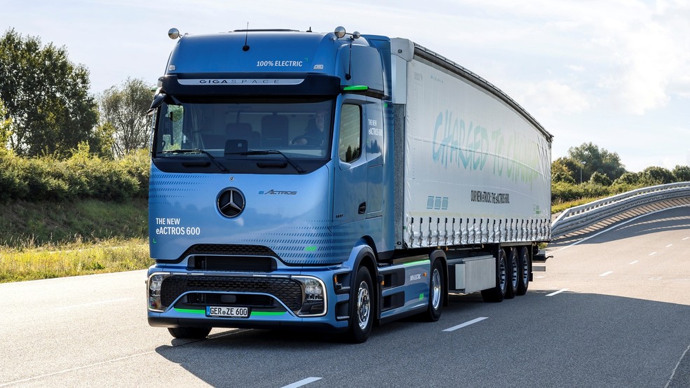 Mercedes-Benz eActros 600 terá produção na fábrica de Wörth, na Alemanha — Foto: Divulgação