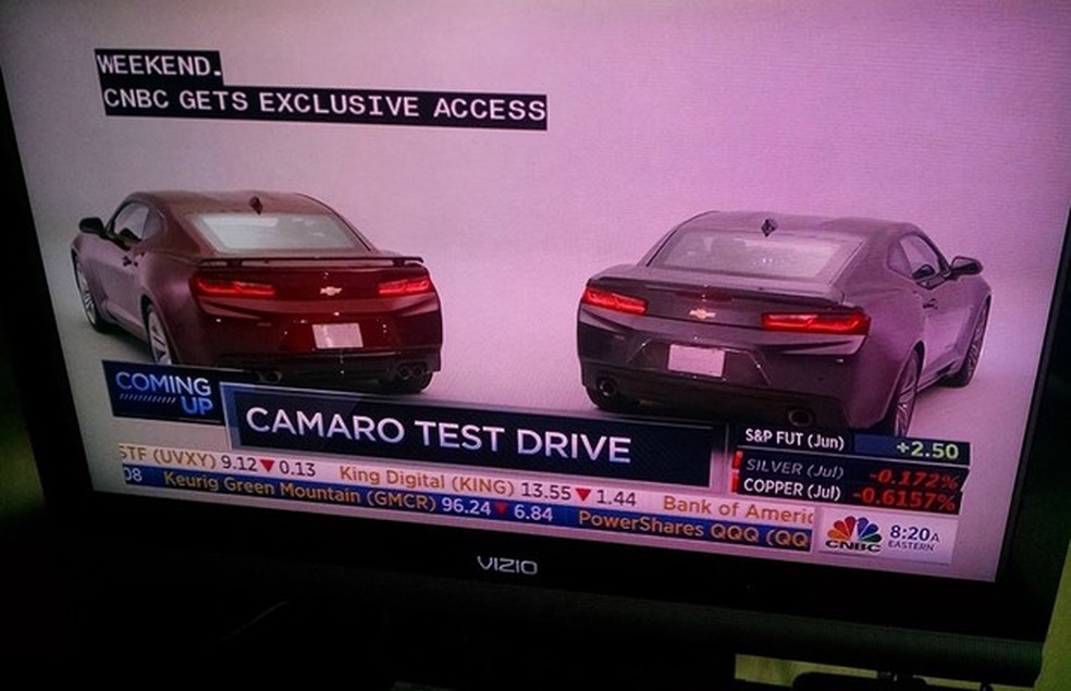 Chevrolet Camaro 2016 - CNBC (Foto: Divulgação) — Foto: Auto Esporte
