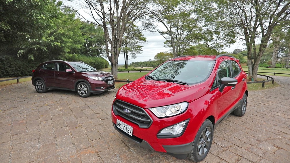 Honda HR-V e o Ford EcoSport  — Foto: Marcelo Brandt / G1