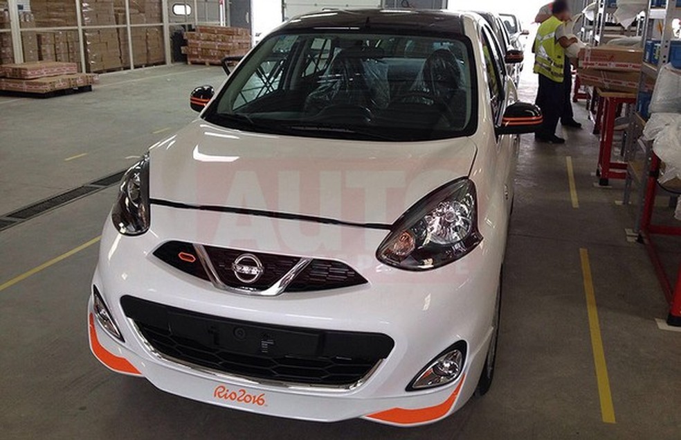 Edição especial Nissan March Rio 2016 prestes a ser lançada (Foto: Auto News Brasil) — Foto: Auto Esporte