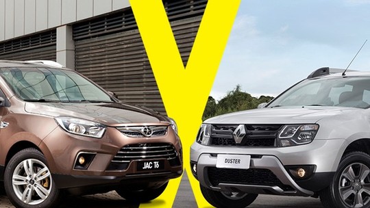 Jogo Rápido: Renault Duster 2.0 Dynamique X JAC T6 2.0