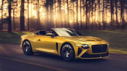 Bentley Mulliner Bacalar, o conversível (sem capota) de R$ 8,6 milhões e painel com madeira de 5 mil anos