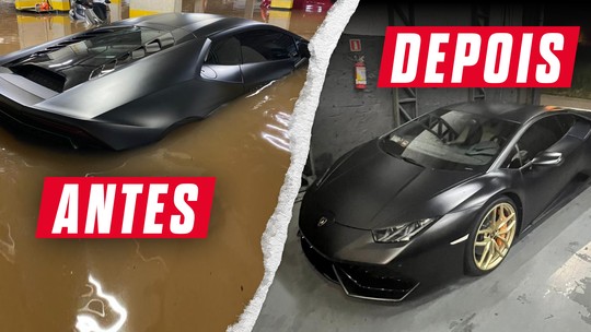 Que fim levou: conserto de Lamborghini atingido por enchente custou R$ 400 mil e levou dois anos