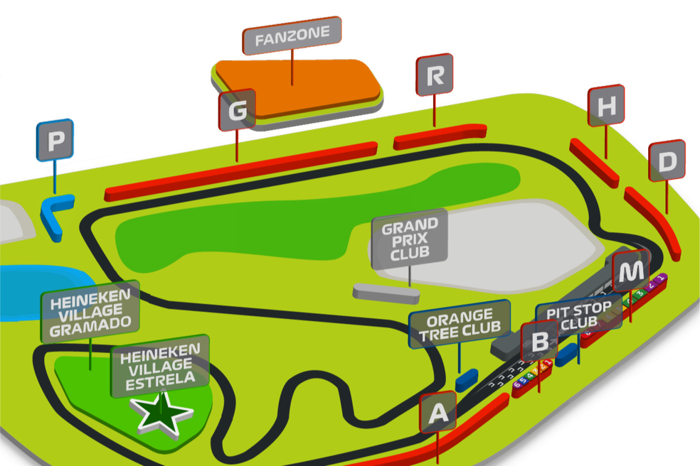 GP de São Paulo de Fórmula 1 oferece 15 tipos de setores diferentes para o público — Foto: Eventim