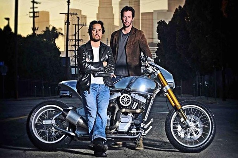 Keanu Reeves e Gard Hollinger são sócios da Arch Motorcycle Company (Foto: Divulgação) — Foto: Auto Esporte