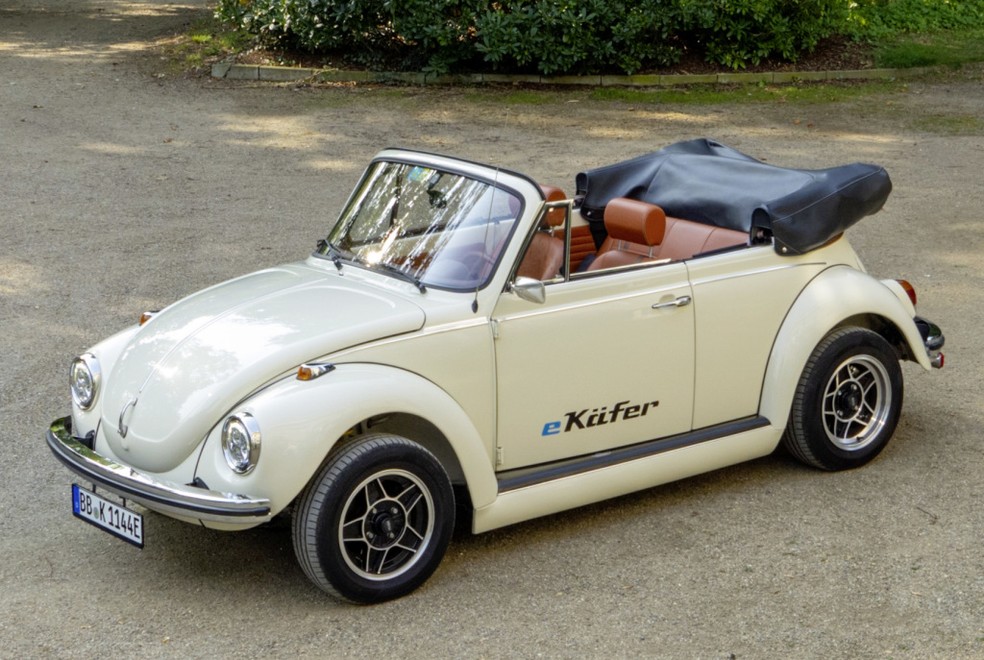Volkswagen Fusca elétrico — Foto: Divulgação/Volkswagen