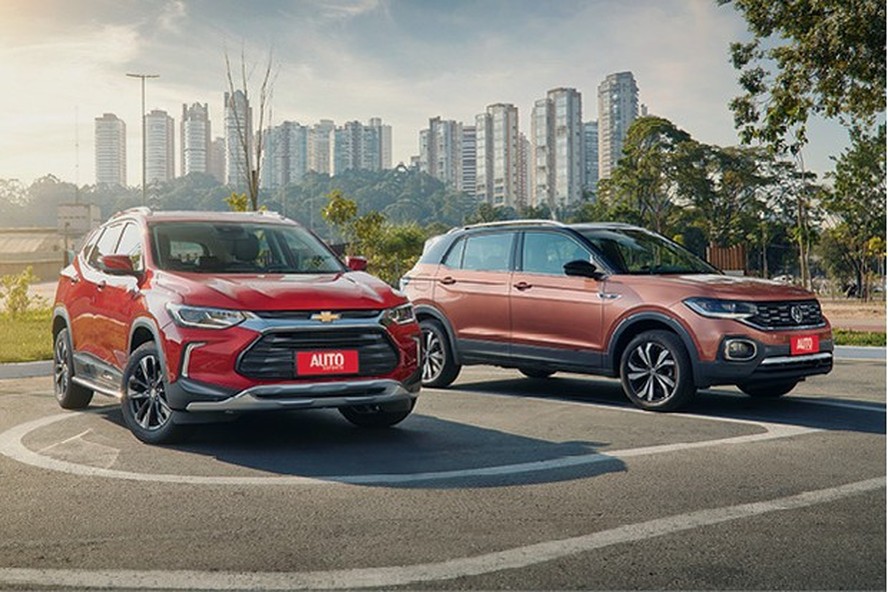 Comparativo Chevrolet Tracker e Volkswagen T-Cross (Foto: Fabio Aro)