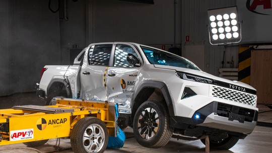 Nova Toyota Hilux alcança nota máxima em teste de segurança
