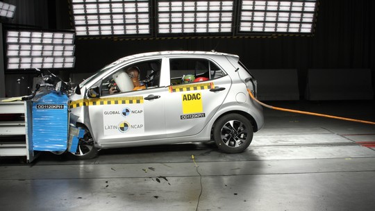 Muito pior que o europeu, Kia Picanto vendido na América Latina zera em teste do Latin NCAP
