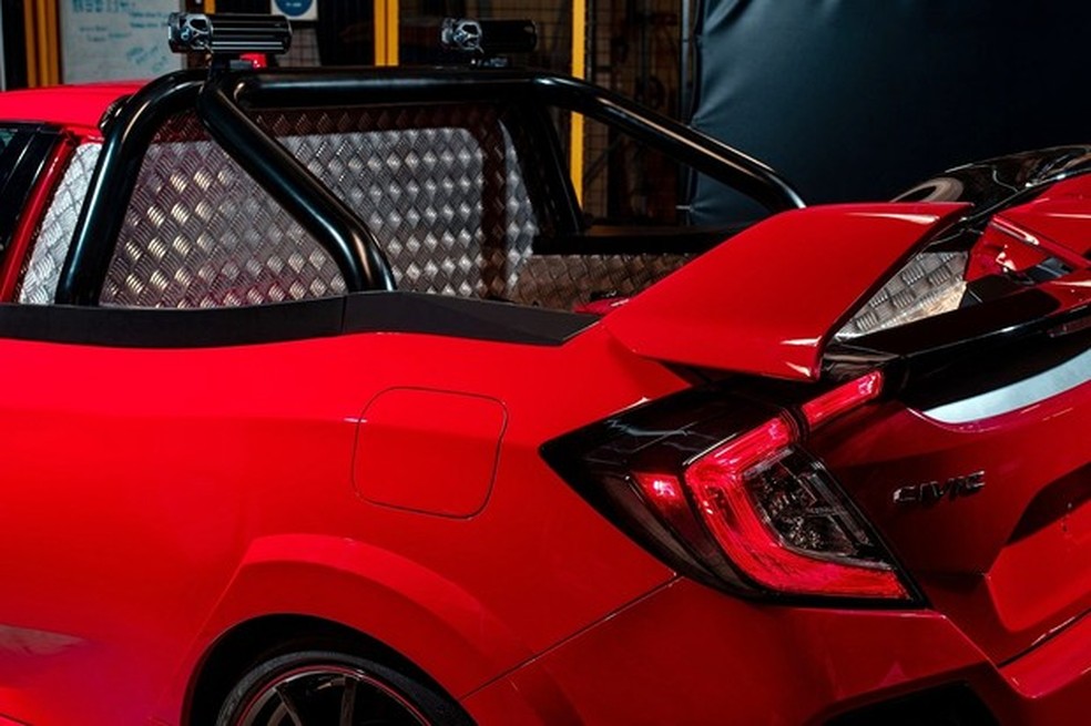 Honda Civic Type R picape (Foto: Divulgação) — Foto: Auto Esporte