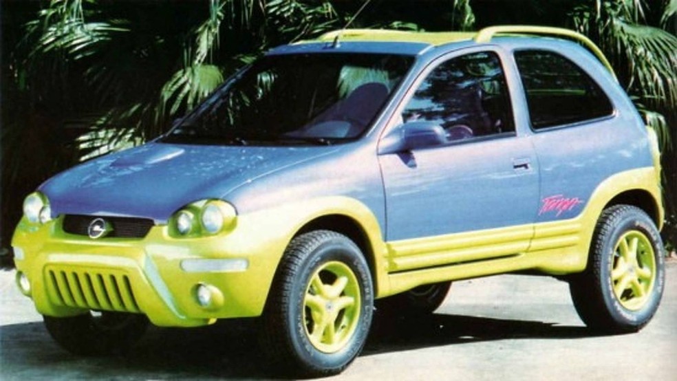 Conceito Chevrolet Corsa Tonga foi apresentado no Brasil Motor Show de 1995 — Foto: Divulgação