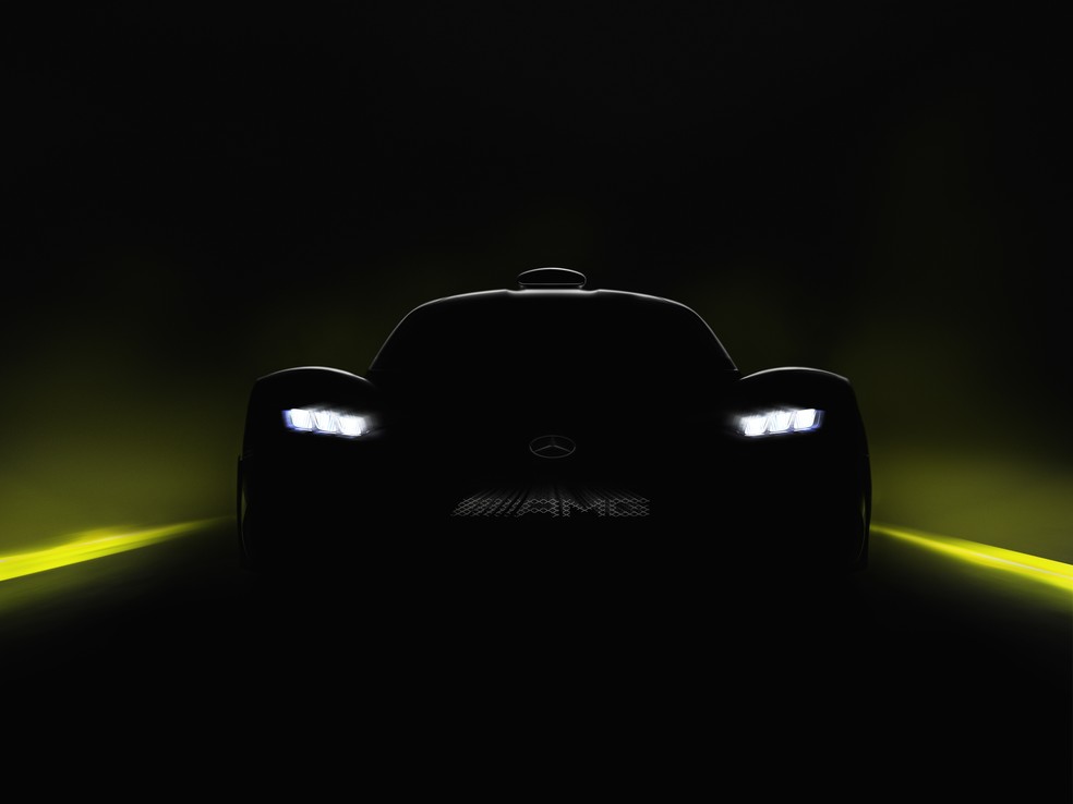 Silhueta do Mercedes-AMG Project ONE — Foto: Divulgação