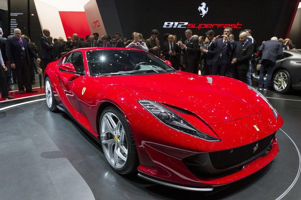 Ferrari 812 Superfast — Foto: Cyril Zingaro/Keystone via AP
