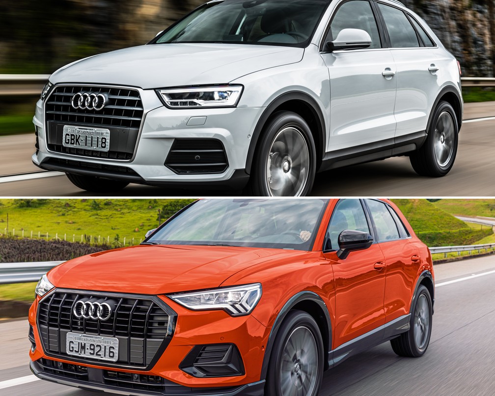 Antes de depois do Audi Q3 — Foto: Divulgação