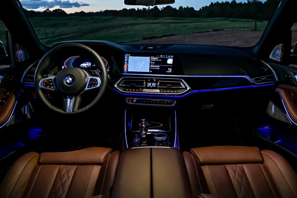 Interior da quarta geração do BMW X5 (Foto: Divulgação) — Foto: Auto Esporte
