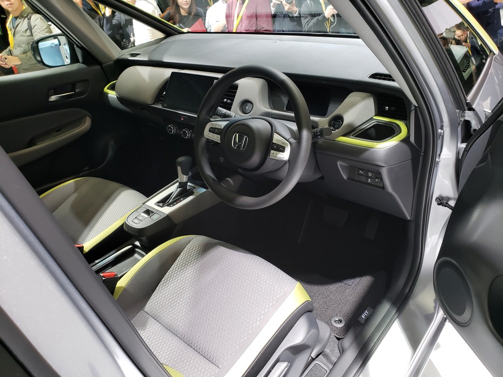 Interior do novo Honda Fit — Foto: Rafael Miotto/G1