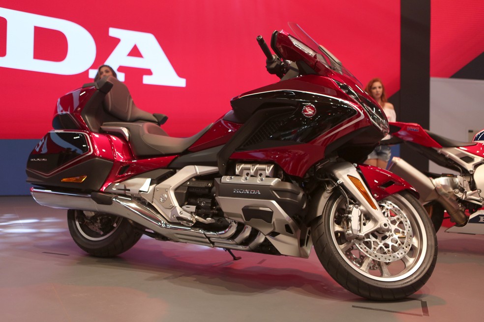 Honda Gold Wing no Salão Duas Rodas 2017 — Foto: Marcelo Brandt/G1