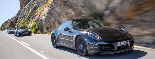 Protótipos do 911 reestilizado rodam em testes