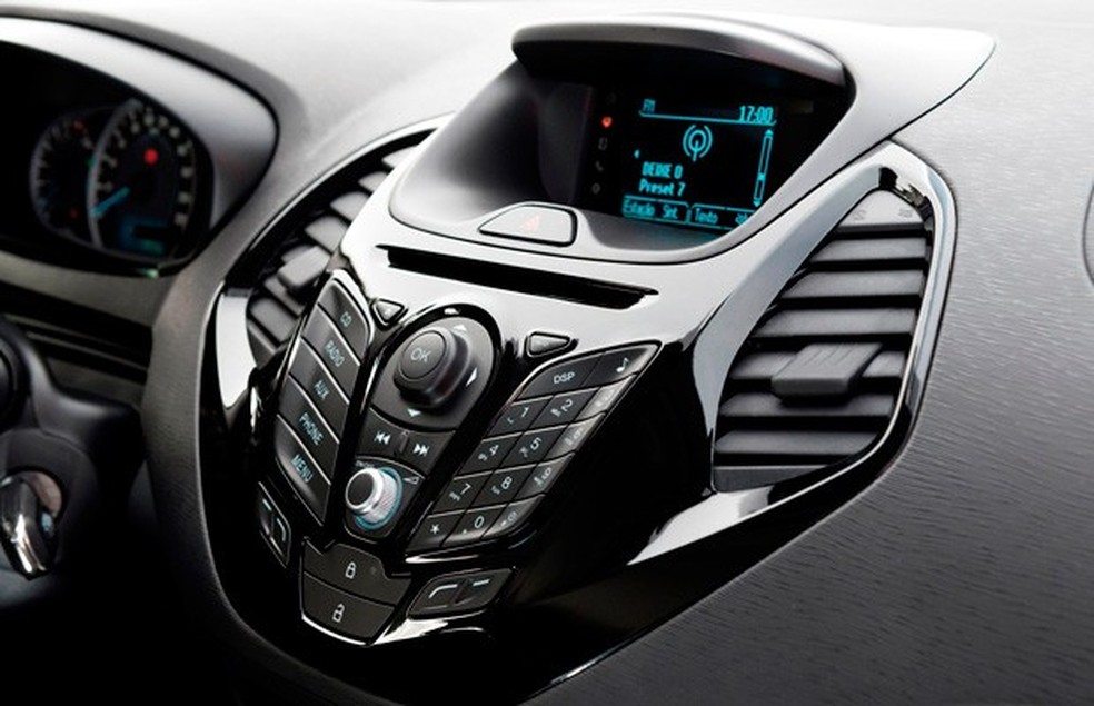 Interior do Ford Ka com o sistema Sync (Foto: Divulgação) — Foto: Auto Esporte