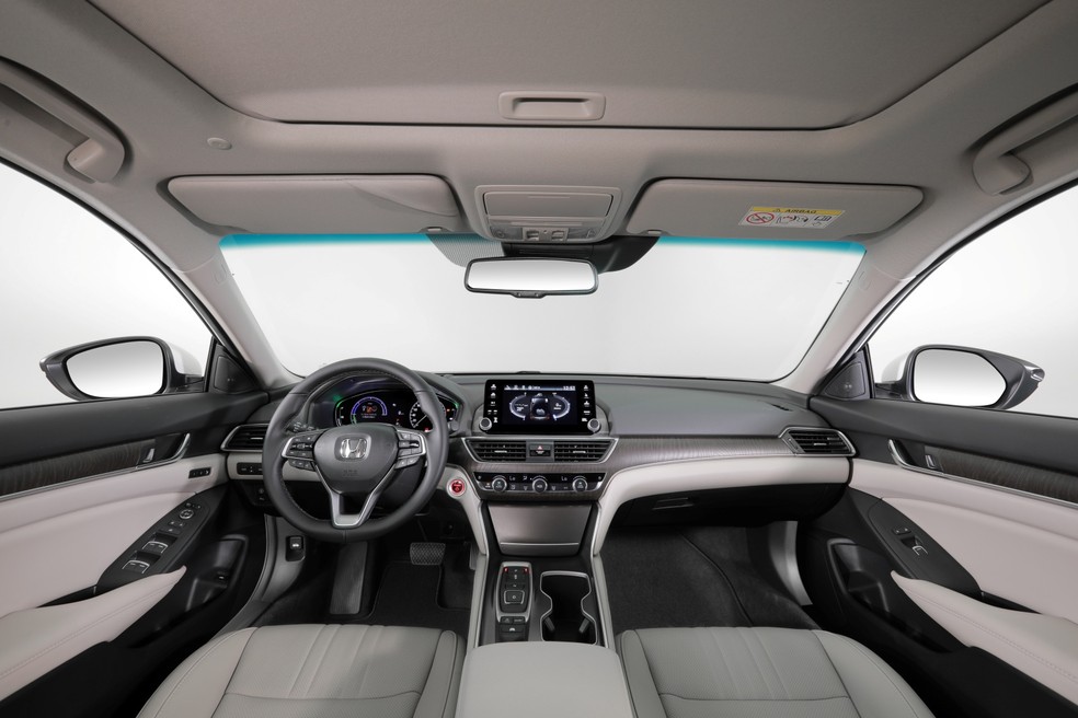 Interior do novo Honda Accord Híbrido  — Foto: Divulgação