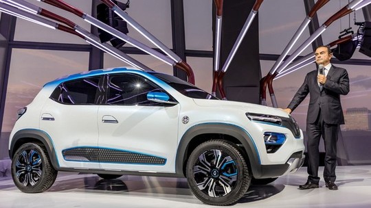 Renault Kwid elétrico é revelado em Paris, mas não vem para o Brasil