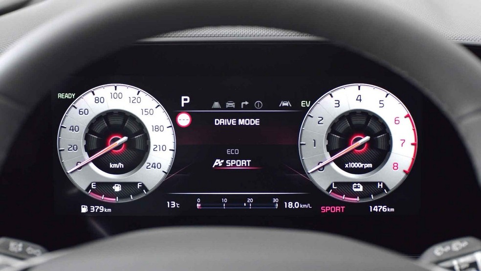 Kia Niro Rio Open Limited Edition tem novo painel de instrumentos digital — Foto: Divulgação/Kia