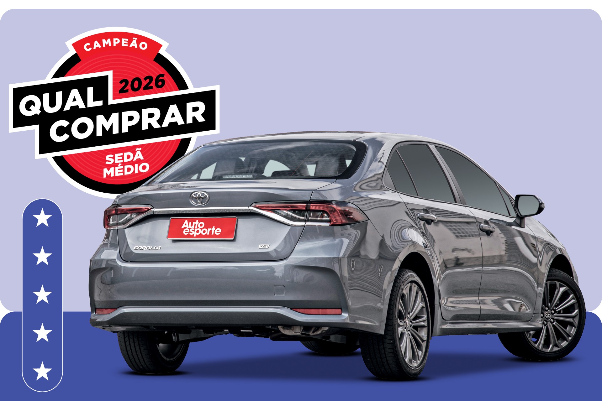 Toyota Corolla é o sedã médio de melhor custo do Brasil em 2026