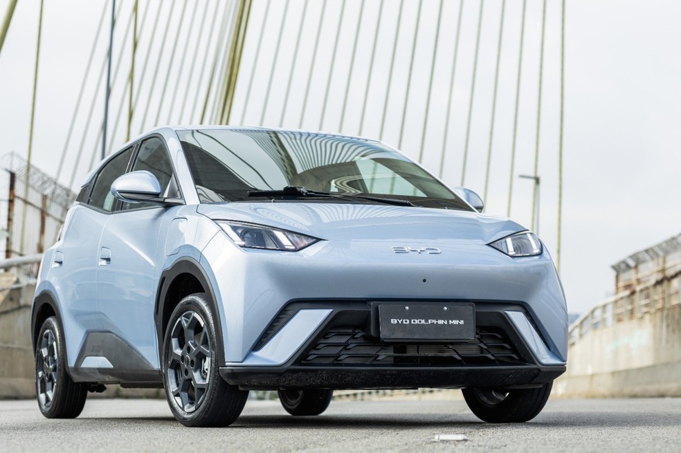 BYD Dolphin Mini é o único elétrico da lista  — Foto: Divulgação