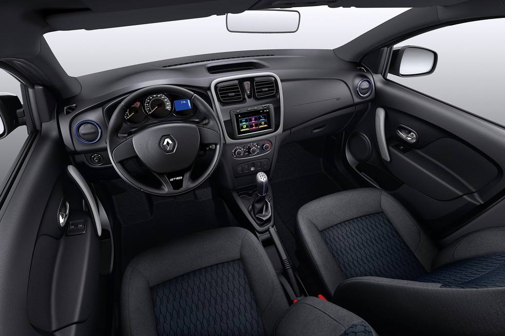 Interior do Renault Sandero GT Line (Foto: Divulgação) — Foto: Auto Esporte