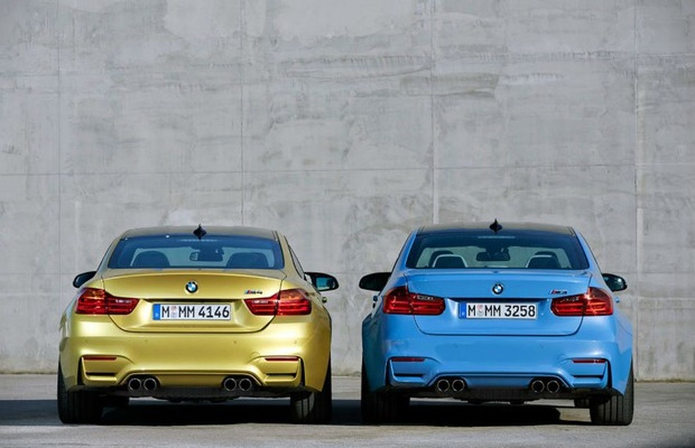 BMW M3 Sedan e M4 Coupé (Foto: Divulgação) — Foto: Auto Esporte