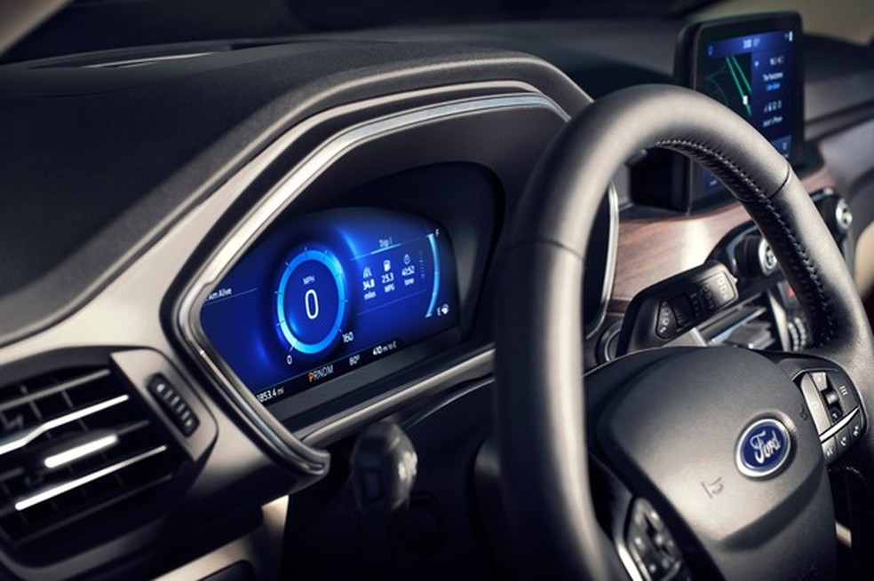 Quadro de instrumentos digital é de série no Ford (Foto: Divulgação) — Foto: Auto Esporte