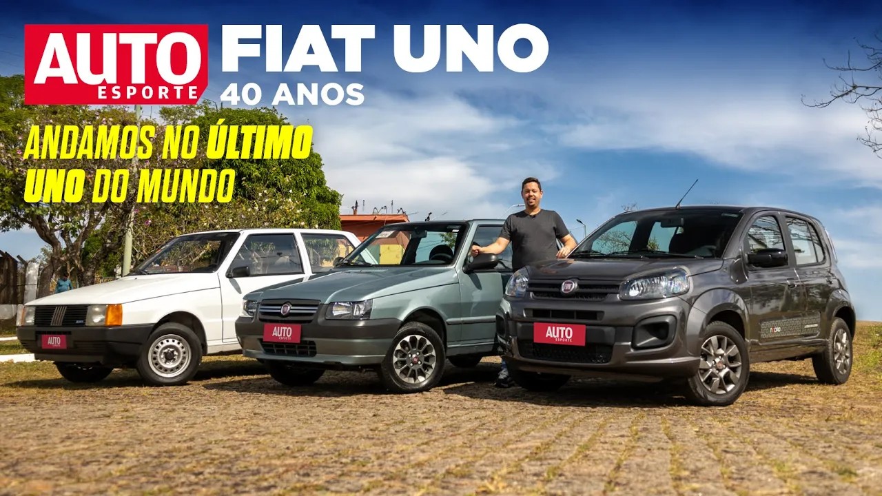 Vídeo: Fiat Uno faz 40 anos como um dos carros mais importantes do Brasil